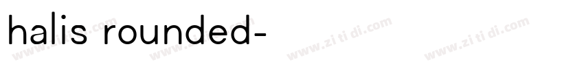 halis rounded字体转换